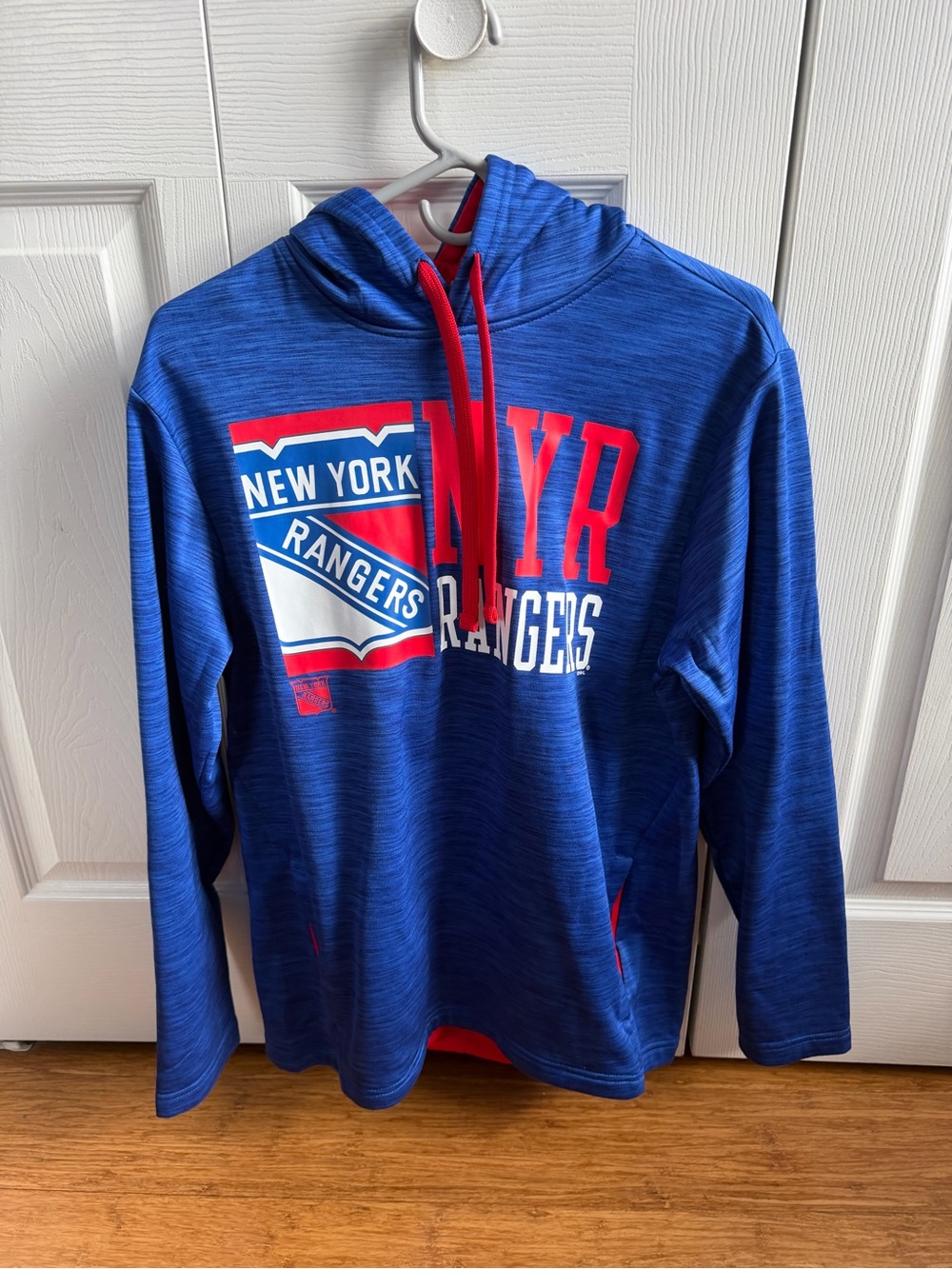 Fanatics New York Rangers Blue and Red Pullover Hoodie
